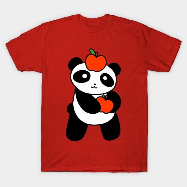 Apple Panda T-Shirt by saradaboru